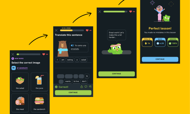 Duolingo Uses Gamification
